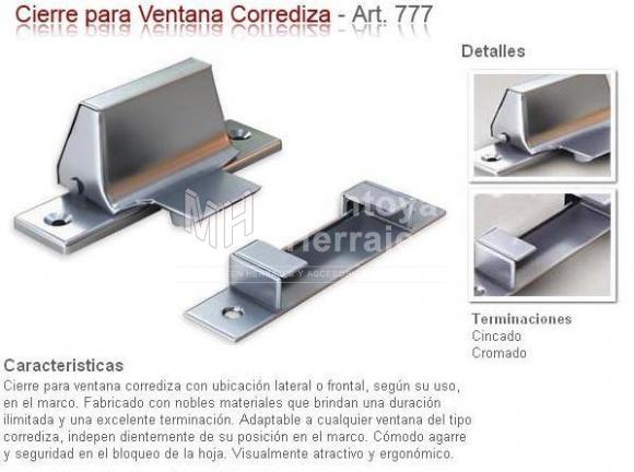 Cierre Lateral Completo Para Ventana Corrediza De Aluminio