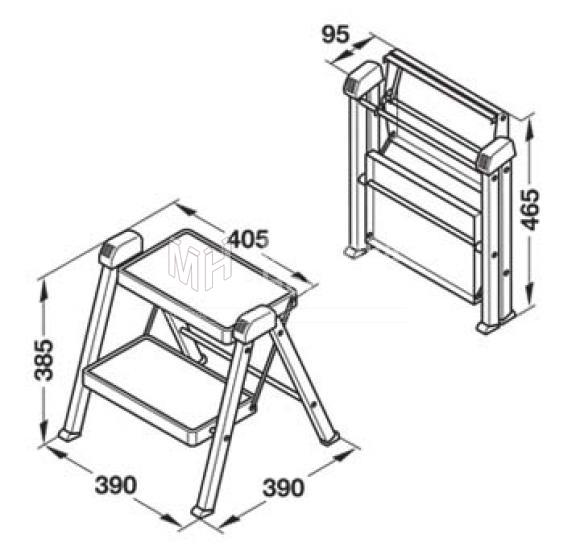 ESCALERA PLEGABLE HAFELE Marca 