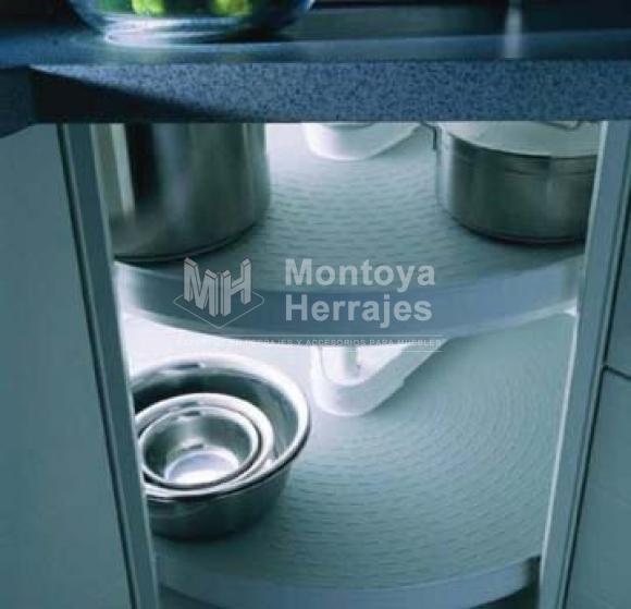 ESQUINERO GIRATORIO DOBLE HAFELE BANDEJA PLASTICA Marca 