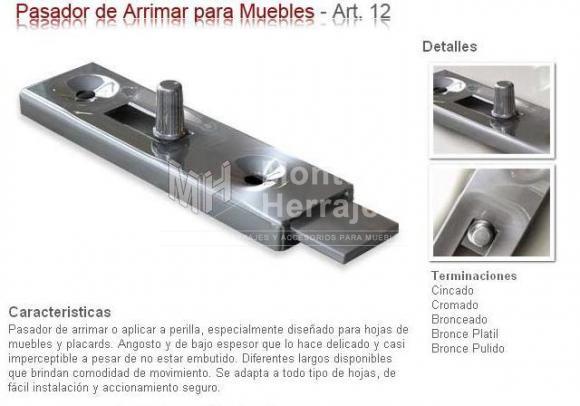 PASADOR DE ARRIMAR ART 12 Marca 