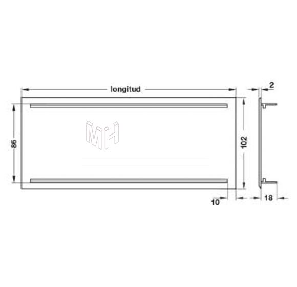 REJILLA VENTILACION ALUMINIO HAFELE Marca 